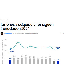 fusiones y adquisiciones siguen frenadas en 2024